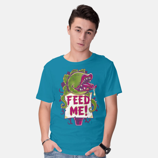 Feed Me Seymour!-mens basic tee-Nemons