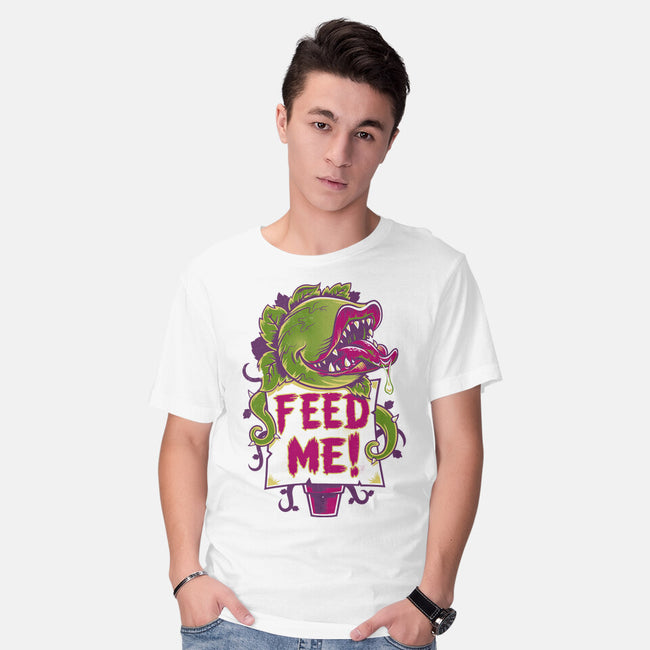 Feed Me Seymour!-mens basic tee-Nemons
