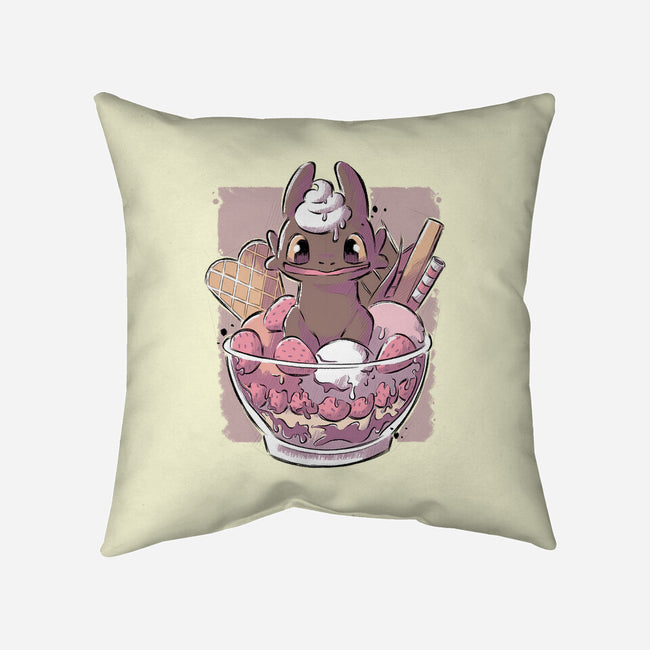 Toothless Dessert-none removable cover w insert throw pillow-xMorfina
