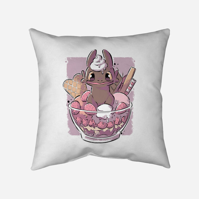 Toothless Dessert-none removable cover w insert throw pillow-xMorfina