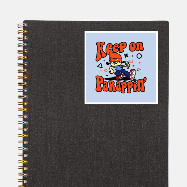 Keep On PaRappin-none glossy sticker-demonigote