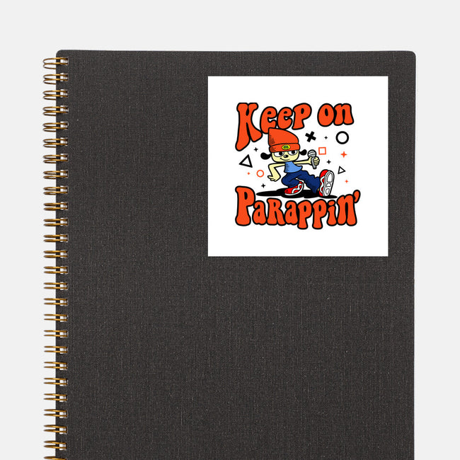 Keep On PaRappin-none glossy sticker-demonigote
