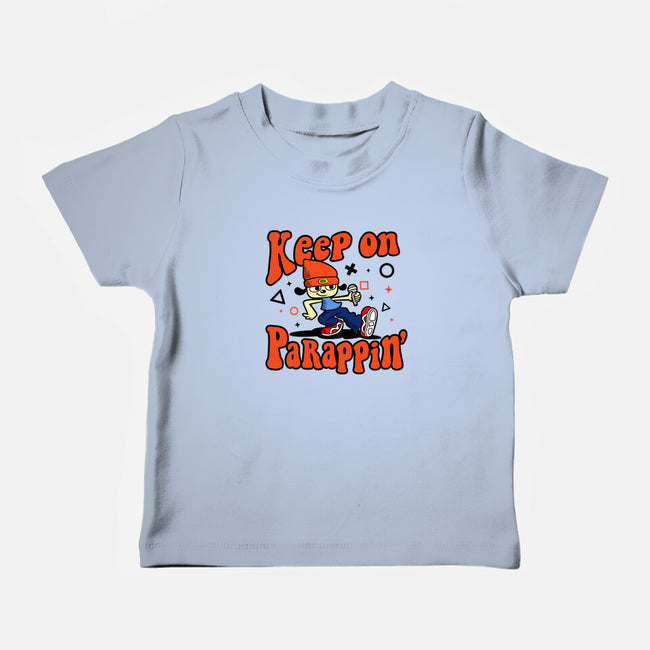 Keep On PaRappin-baby basic tee-demonigote