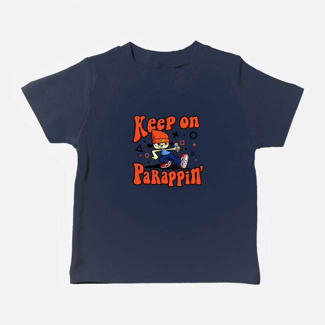 Keep On PaRappin-baby basic tee-demonigote