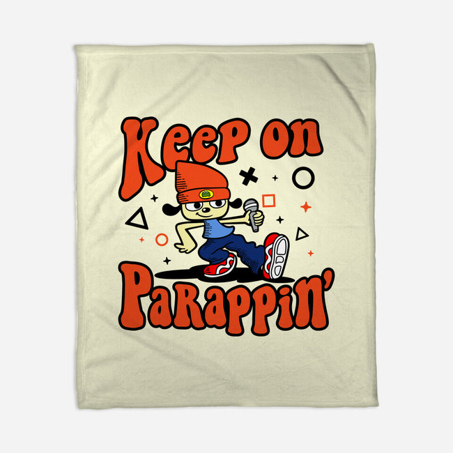 Keep On PaRappin-none fleece blanket-demonigote