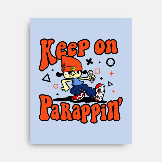 Keep On PaRappin-none stretched canvas-demonigote