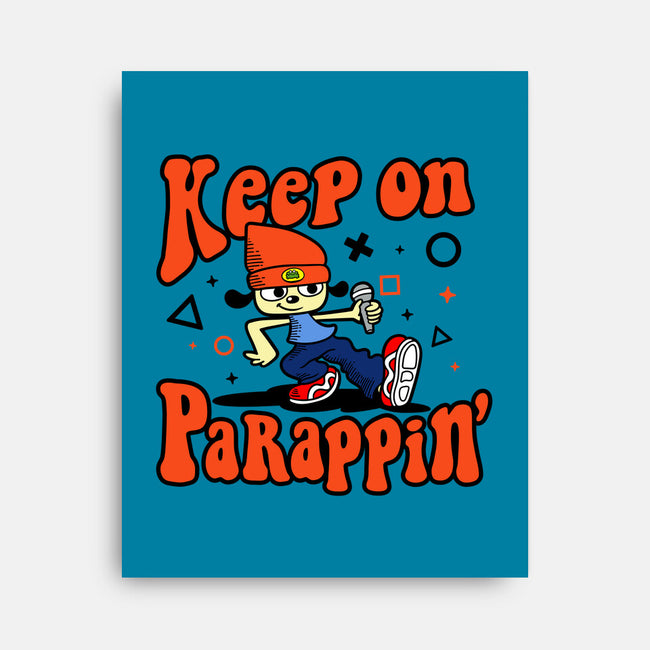 Keep On PaRappin-none stretched canvas-demonigote