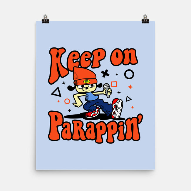 Keep On PaRappin-none matte poster-demonigote