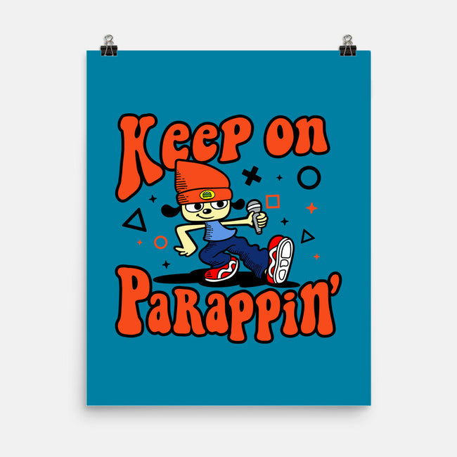 Keep On PaRappin-none matte poster-demonigote