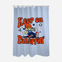 Keep On PaRappin-none polyester shower curtain-demonigote