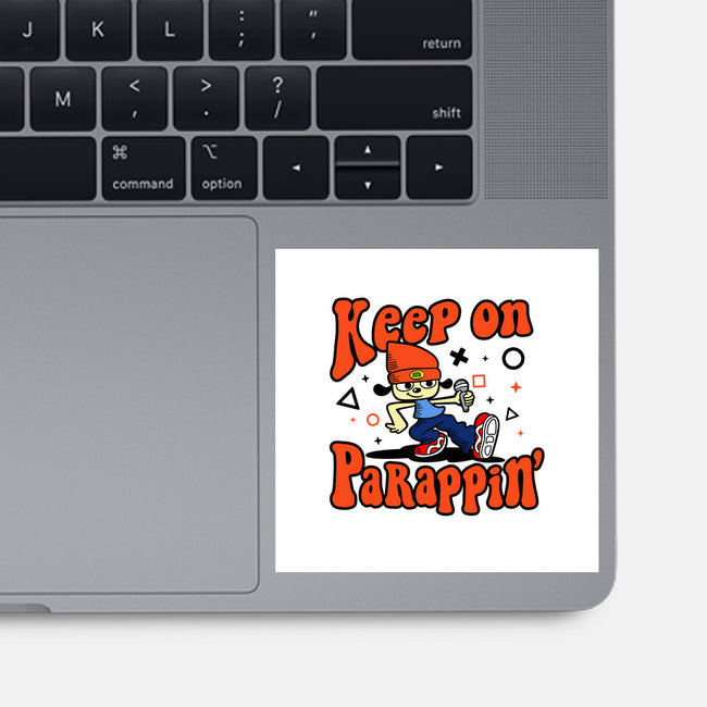 Keep On PaRappin-none glossy sticker-demonigote