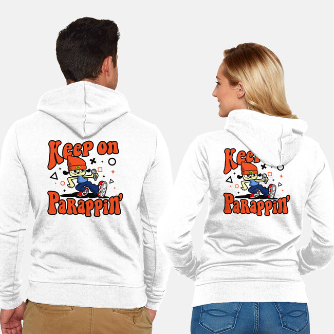 Keep On PaRappin-unisex zip-up sweatshirt-demonigote