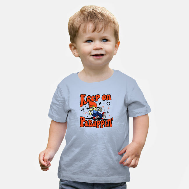 Keep On PaRappin-baby basic tee-demonigote