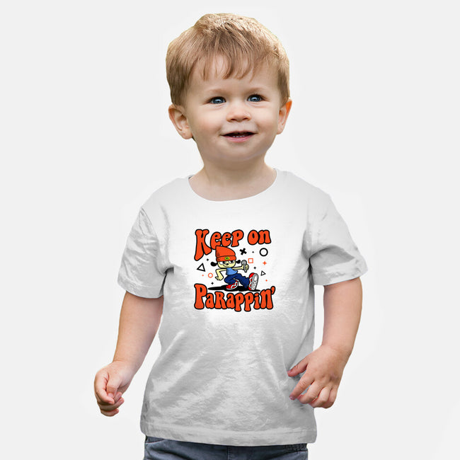 Keep On PaRappin-baby basic tee-demonigote