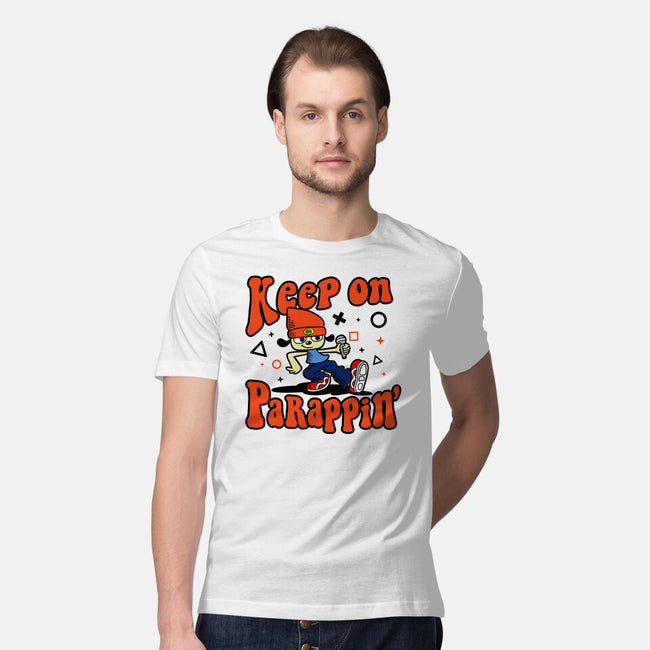 Keep On PaRappin-mens premium tee-demonigote