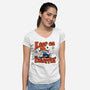 Keep On PaRappin-womens v-neck tee-demonigote