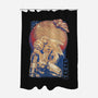 Interstellar Bounty Hunter-none polyester shower curtain-Kakafuty