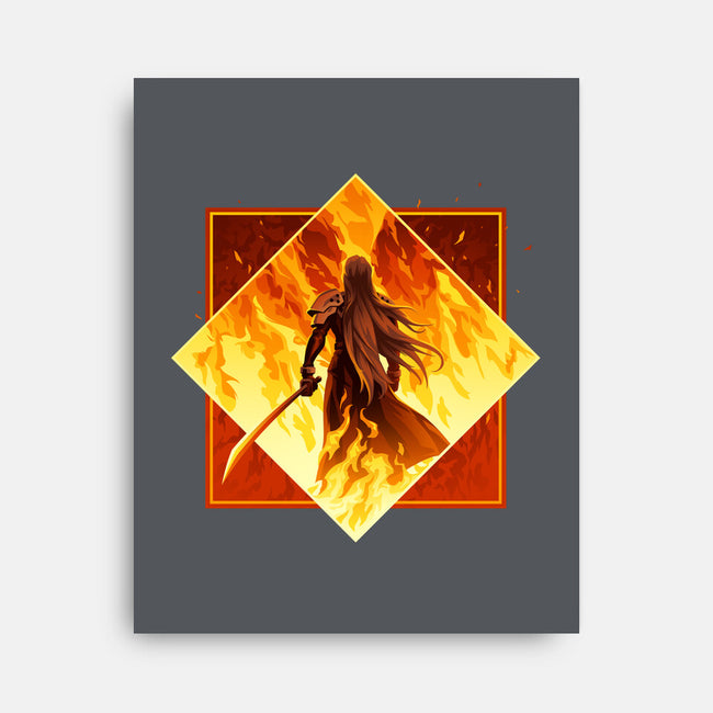 Winged Angel-none stretched canvas-PencilMonkey