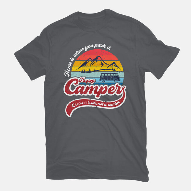 Happy Camper-mens basic tee-DrMonekers