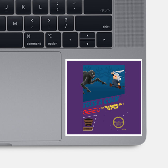 Witcher NES Blackbox-none glossy sticker-Crown&Thistle