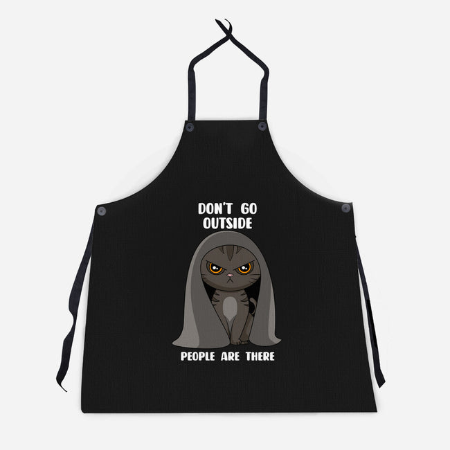 Don't Go Outside-unisex kitchen apron-rocketman_art
