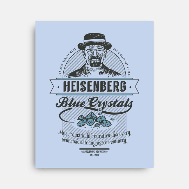 Blue Crystals Remedy-none stretched canvas-Azafran