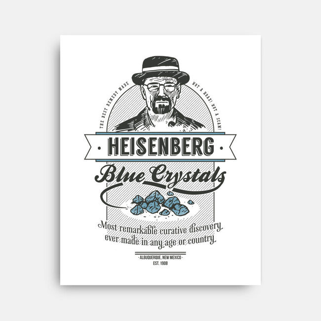 Blue Crystals Remedy-none stretched canvas-Azafran