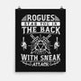 Rogues Stab In The Back-none matte poster-ShirtGoblin