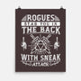 Rogues Stab In The Back-none matte poster-ShirtGoblin