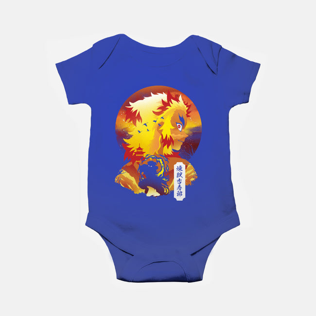 Rengoku Sunset-baby basic onesie-dandingeroz