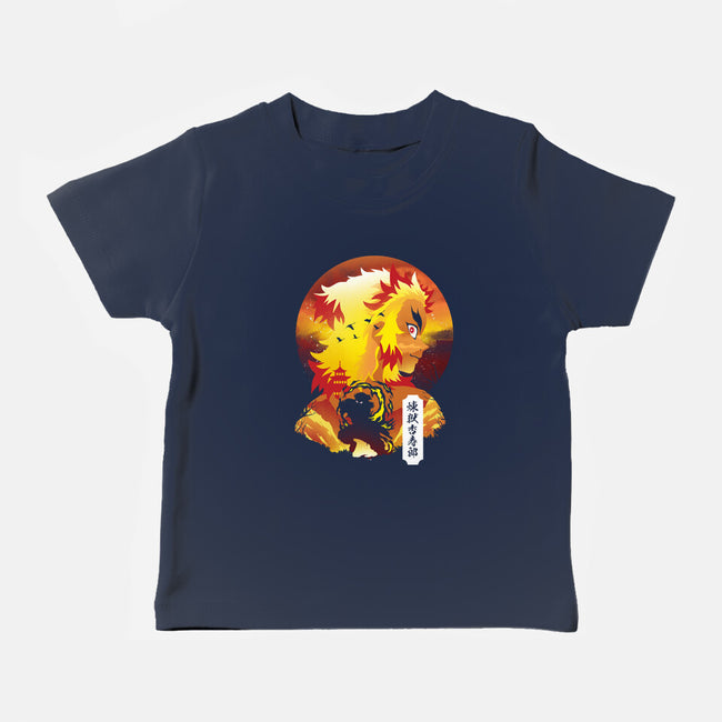 Rengoku Sunset-baby basic tee-dandingeroz