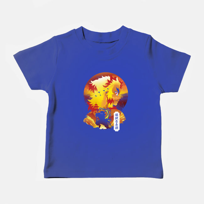 Rengoku Sunset-baby basic tee-dandingeroz