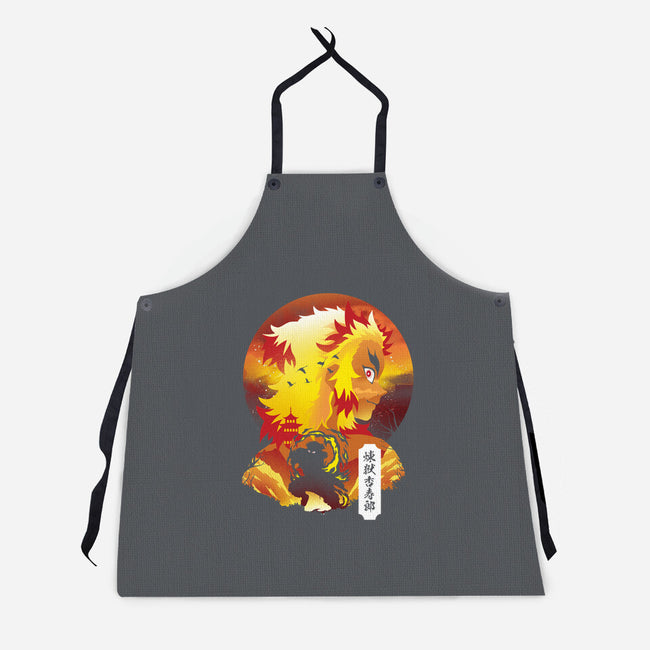 Rengoku Sunset-unisex kitchen apron-dandingeroz