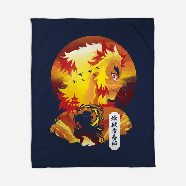 Rengoku Sunset-none fleece blanket-dandingeroz