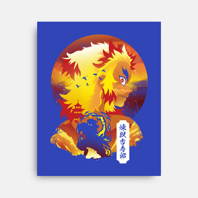 Rengoku Sunset-none stretched canvas-dandingeroz