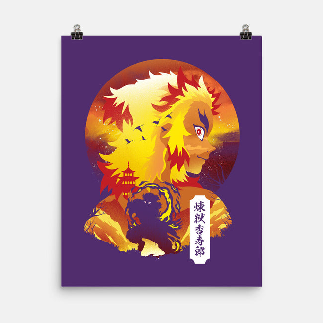 Rengoku Sunset-none matte poster-dandingeroz