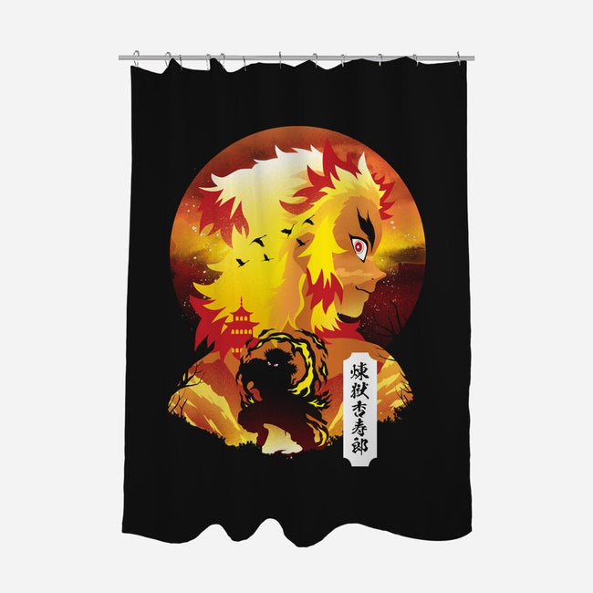 Rengoku Sunset-none polyester shower curtain-dandingeroz