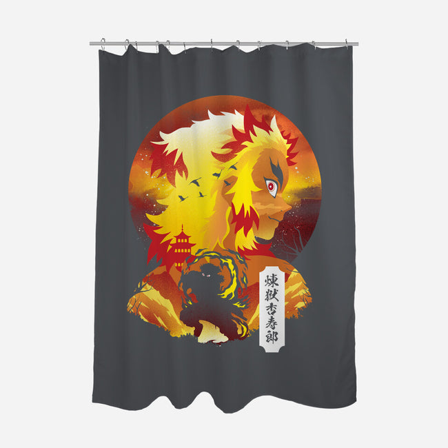 Rengoku Sunset-none polyester shower curtain-dandingeroz