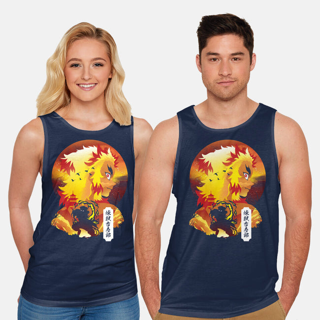Rengoku Sunset-unisex basic tank-dandingeroz