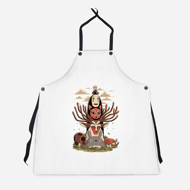 Ghibli Totem-unisex kitchen apron-danielmorris1993