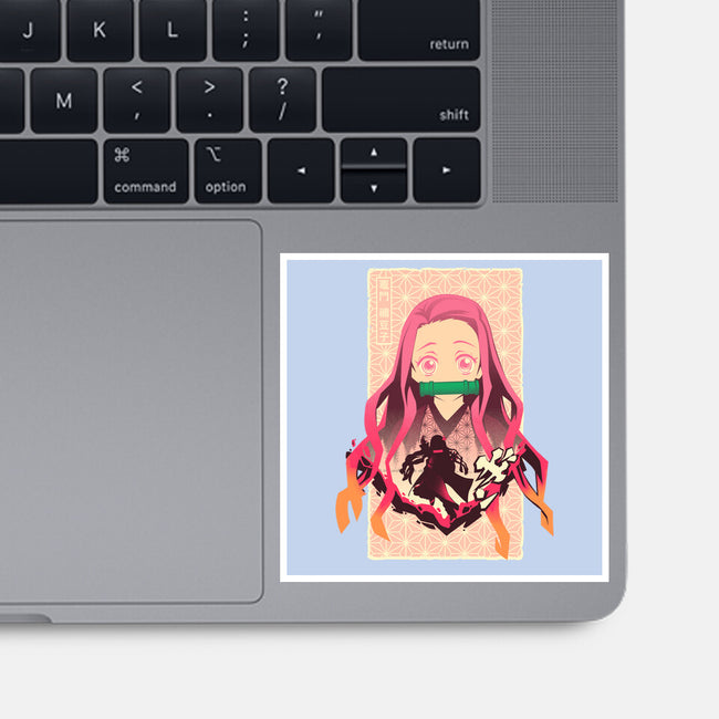 Nezuko Beauty-none glossy sticker-hypertwenty