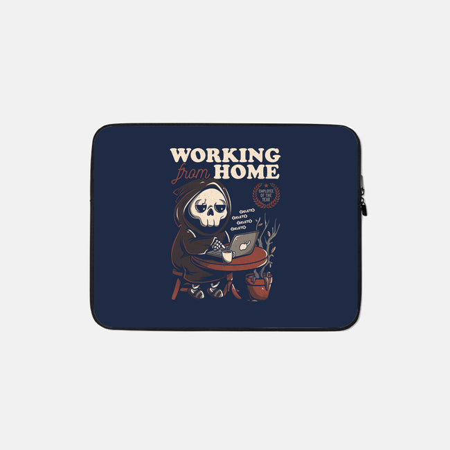 Working From Home-none zippered laptop sleeve-eduely