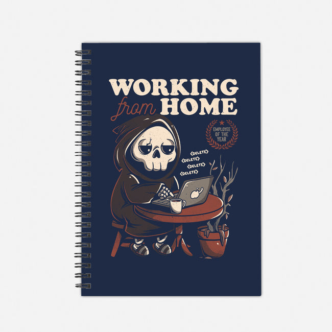Working From Home-none dot grid notebook-eduely
