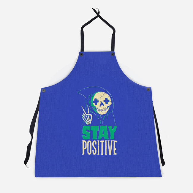 Stay Positive-unisex kitchen apron-DinoMike