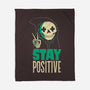 Stay Positive-none fleece blanket-DinoMike