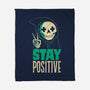 Stay Positive-none fleece blanket-DinoMike