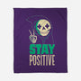 Stay Positive-none fleece blanket-DinoMike