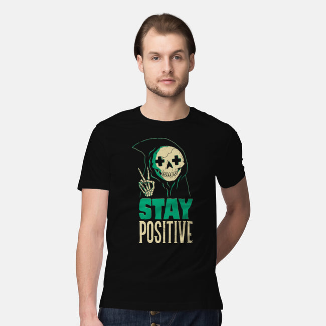 Stay Positive-mens premium tee-DinoMike