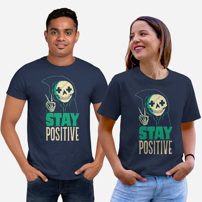 Stay Positive-unisex basic tee-DinoMike