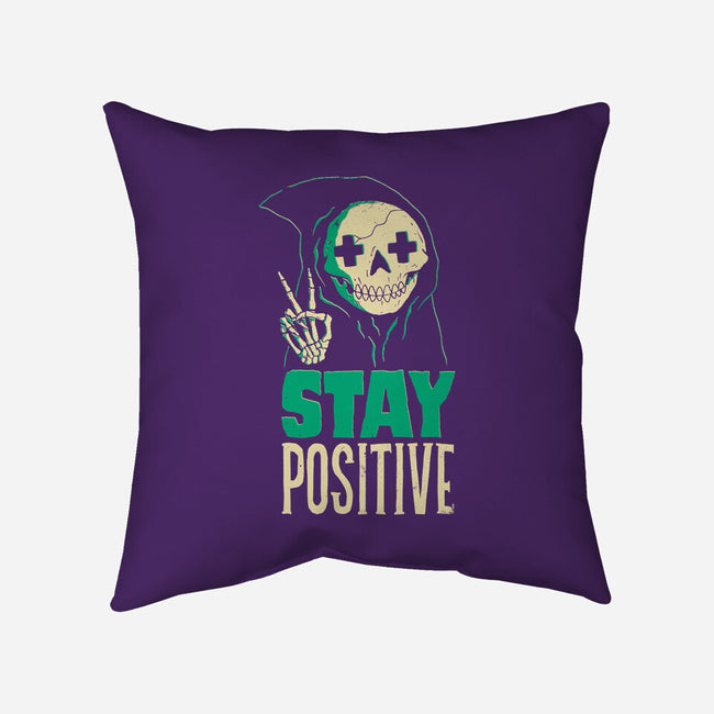 Stay Positive-none removable cover w insert throw pillow-DinoMike